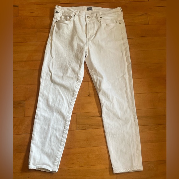 Citizens of Humanity‎ White Jeans Womens 29 Rocket Crop High Rise Skinny Pants - Picture 1 of 13
